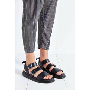 Doc Martens Gryphon Black Leather Gladiator Sandal Mens Size 8 41